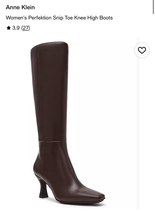 Anne Klein Shoes - Anne Klein Boots Womens Size 9.5M Brown AKPERFEKTION Knee High Snip Toe PERF03F9